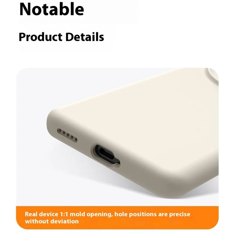 For Honor X50 Pro 5G Case Precise Cutouts Liquid Silicone + PC Shockproof Phone Cover - Antique White