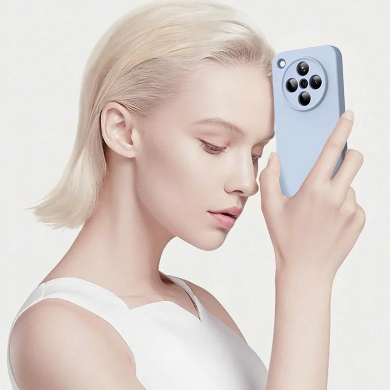 For Oppo Find X8 5G Magnetic Case Precise Cutouts Liquid Silicone + PC Phone Cover - Baby Blue