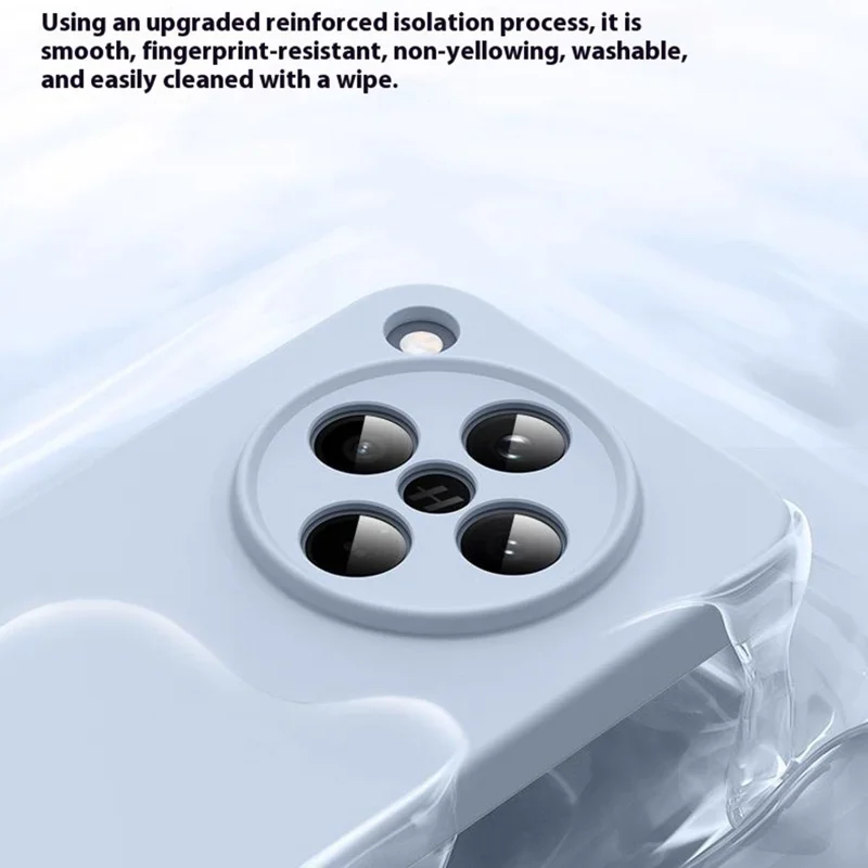 For Oppo Find X8 5G Magnetic Case Precise Cutouts Liquid Silicone + PC Phone Cover - Baby Blue