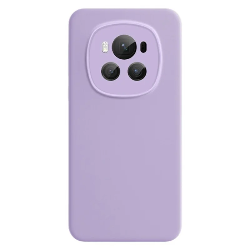 For Honor Magic6 5G Magnetic Case Precise Cutouts Liquid Silicone + PC Phone Cover - Light Purple