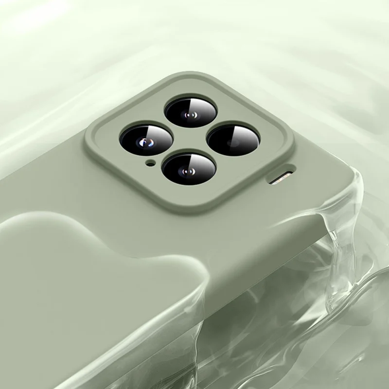 Étui pour Xiaomi 15 Compatible avec MagSafe Découpes Précises Silicone Liquide + Coque de Téléphone PC - Vert
