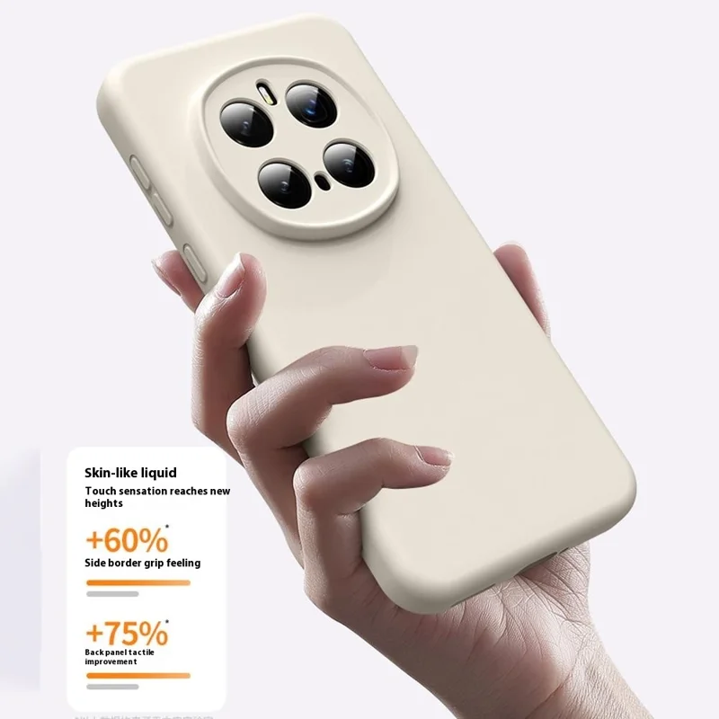 For Honor Magic7 5G Magnetic Case Precise Cutouts Liquid Silicone + PC Phone Cover - Antique White