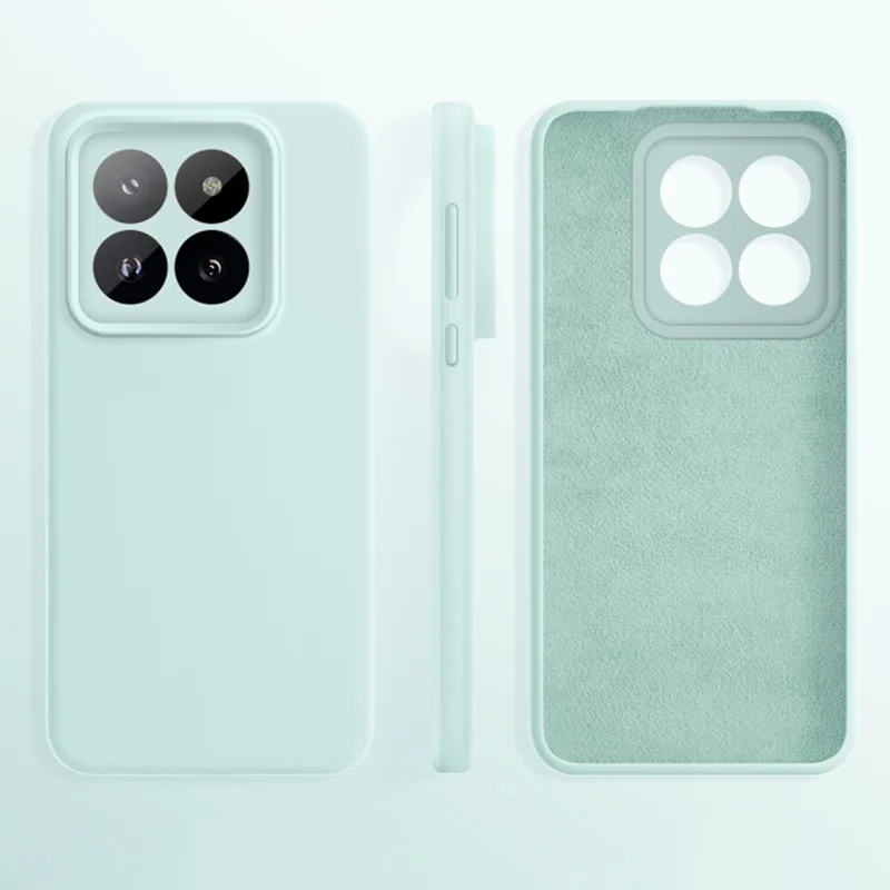 Funda para Xiaomi 14 Pro con Cortes Precisos de Silicona Líquida + PC Antigolpes - Verde Claro