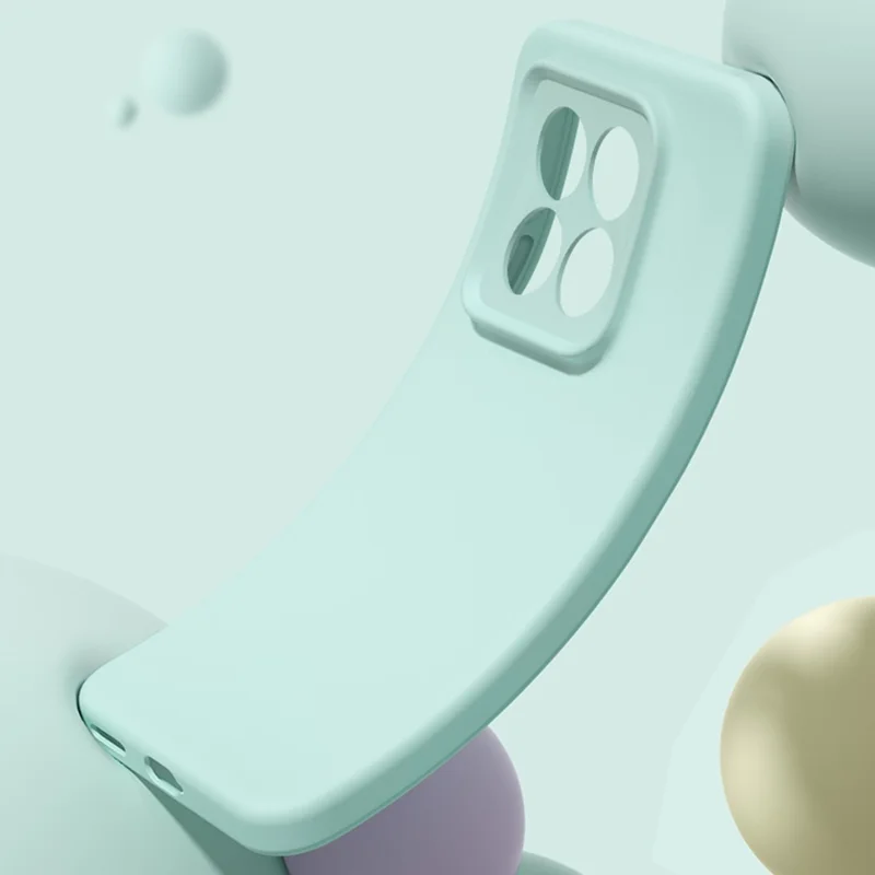 Funda para Xiaomi 14 Pro con Cortes Precisos de Silicona Líquida + PC Antigolpes - Verde Claro