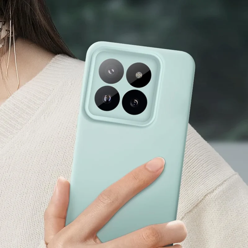 Funda para Xiaomi 14 Pro Compatible con MagSafe, Cortes Precisos, Silicona Líquida + Carcasa de PC - Verde Claro