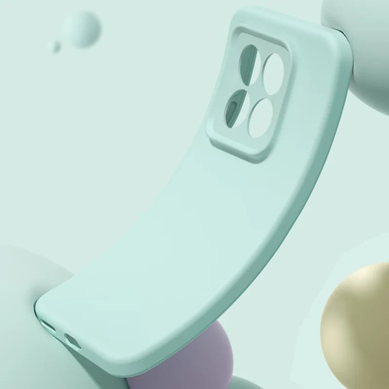 Funda para Xiaomi 14 Pro Compatible con MagSafe, Cortes Precisos, Silicona Líquida + Carcasa de PC - Verde Claro