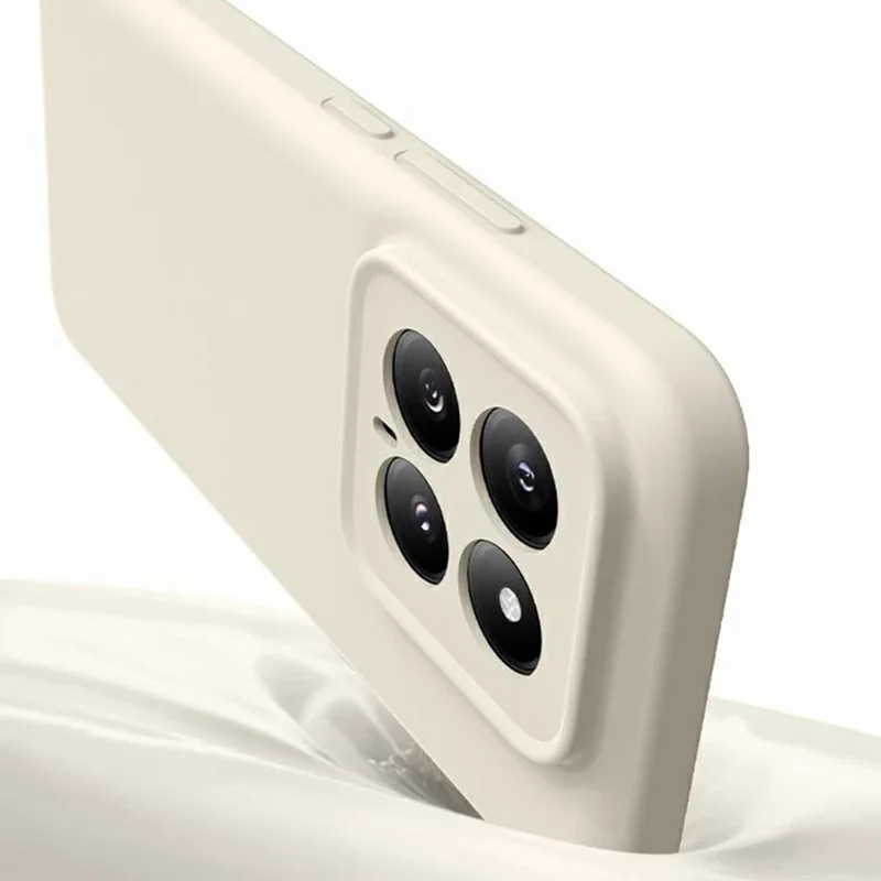 Cover per Xiaomi 14 con Ritagli Precisi, Silicone Liquido + PC Antiurto - Viola Chiaro