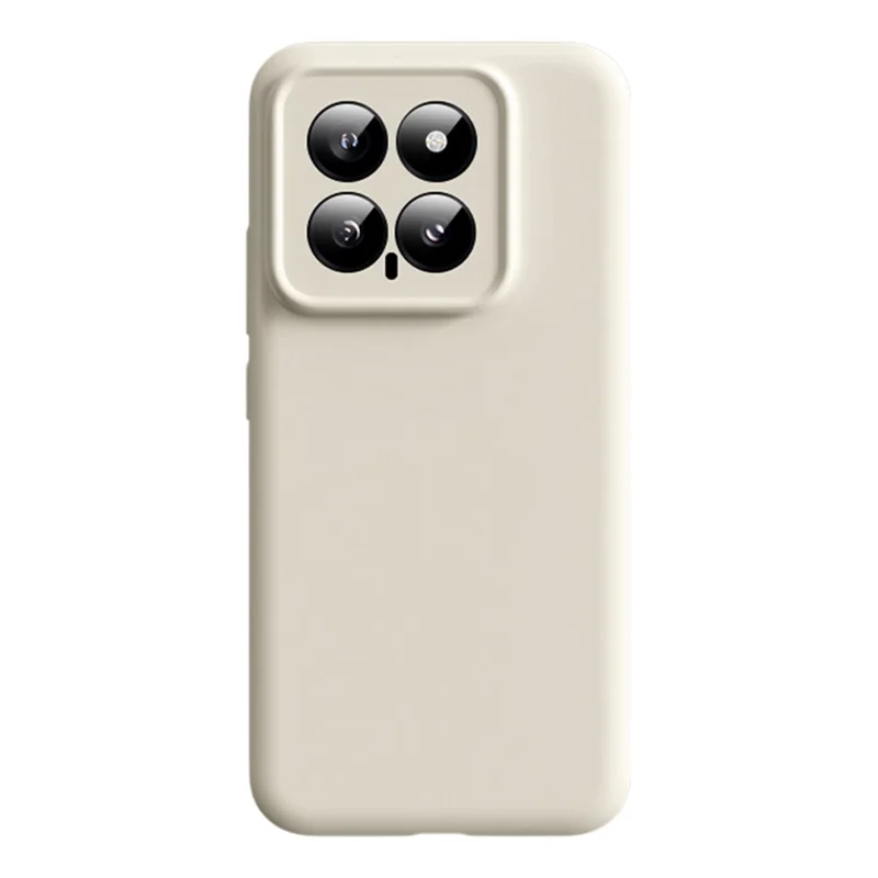 For Xiaomi 14 Case Compatible with MagSafe Precise Cutouts Liquid Silicone + PC Phone Cover - Antique White