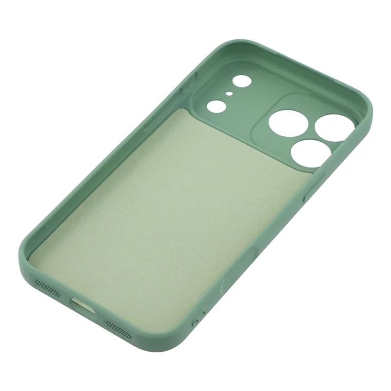 Cover in silicone per iPhone 17 Pro Max con anello di supporto e sostegno - Verde