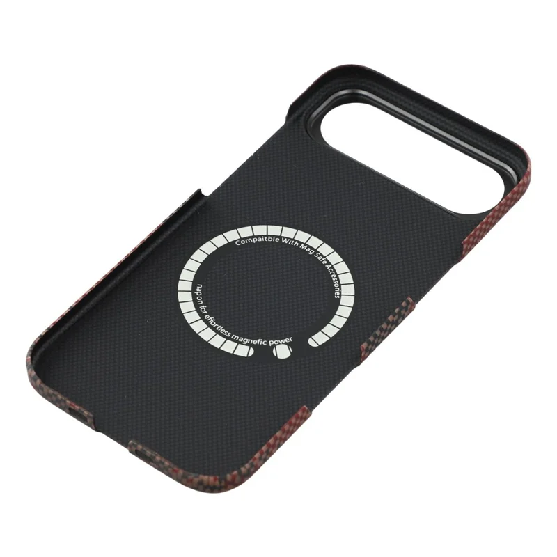 For iPhone 17 Air Magnetic Case Precise Cutouts Aramid Fiber Phone Cover with Metal Lens Frame - Moon
