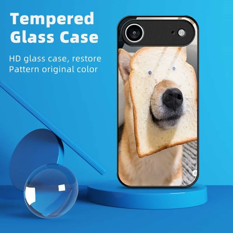 For iPhone Air Case PC TPU Tempered Glass Pattern Printing Phone Back Cover - B0120