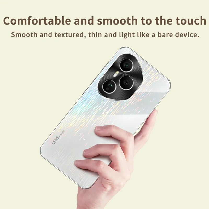 For Honor 400 Pro 5G (Global) Colorful Phone Case Ultra Slim Dropproof Hard PC Back Cover - White