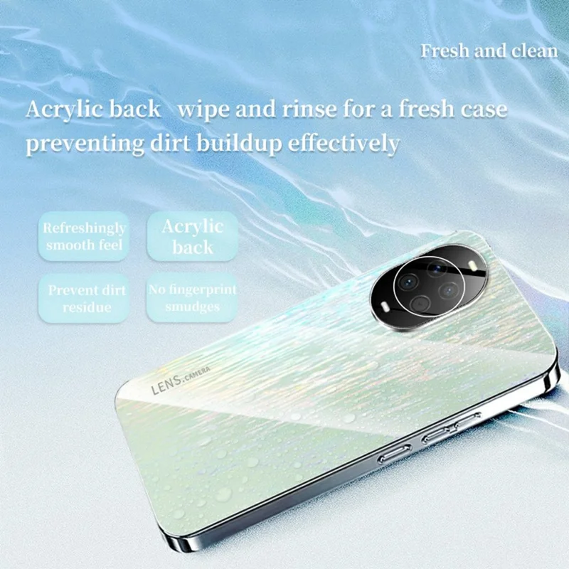 Pour Huawei nova 14 Pro 5G Étui de téléphone coloré Ultra mince Coque arrière dure antichoc - Blanc