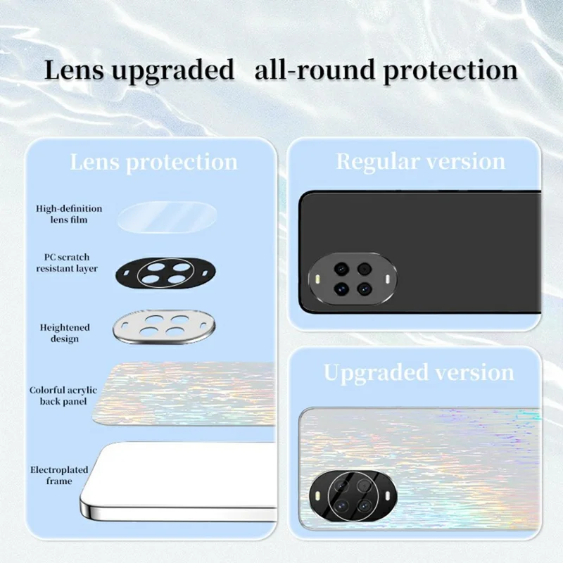 Pour Huawei nova 14 Pro 5G Étui de téléphone coloré Ultra mince Coque arrière dure antichoc - Blanc