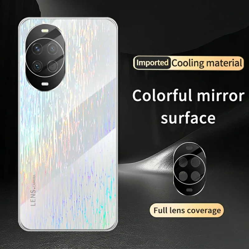 Pour Huawei nova 14 Pro 5G Étui de téléphone coloré Ultra mince Coque arrière dure antichoc - Blanc