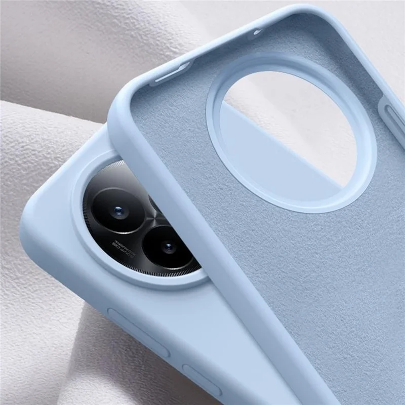 For Xiaomi Redmi K80 Ultra 5G Case Skin-Friendly Liquid Silicone + PC Phone Cover - Baby Blue