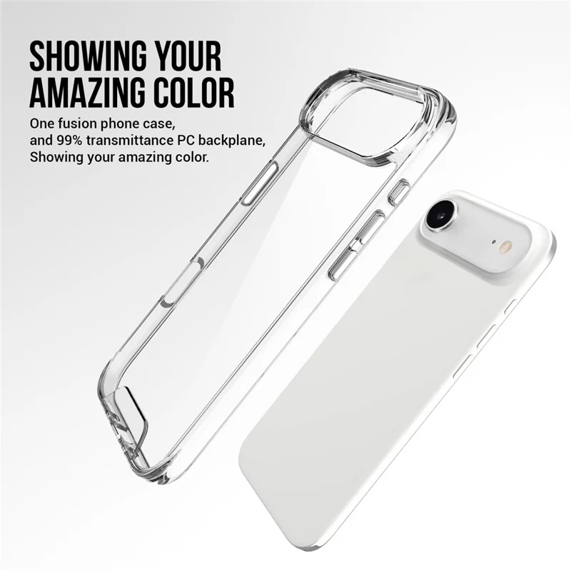 For iPhone Air Case TPU Frame Clear PC Back Phone Cover