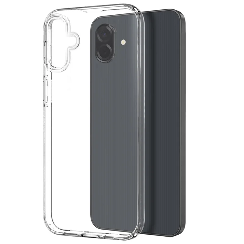 NORTHJO For Samsung Galaxy A07 4G Case Soft TPU Clear Phone Cover with Tempered Glass Screen Protector