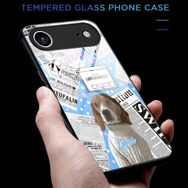 Funda Air para iPhone 17 con Cristal Templado, Diseño Impreso y Protección Antigolpes - B0228