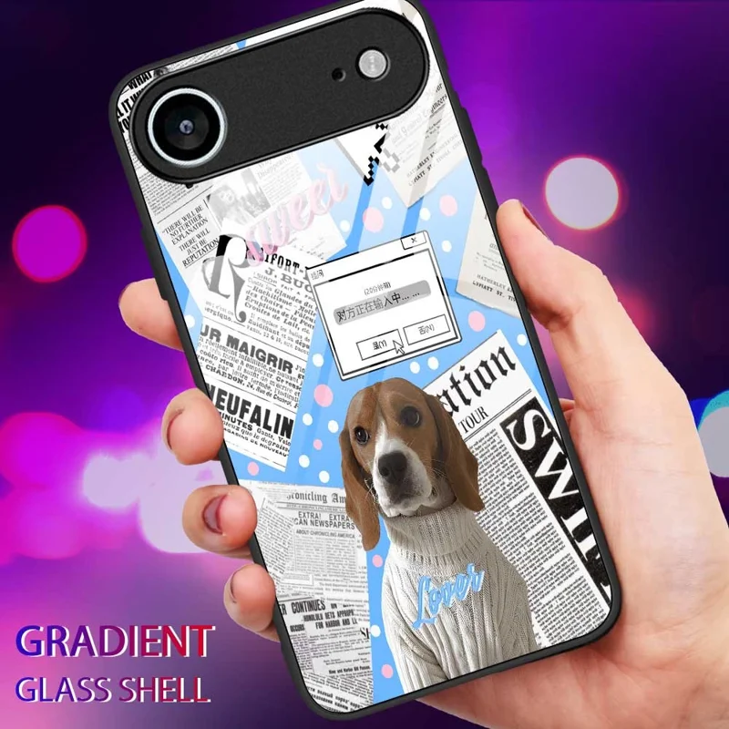 Funda Air para iPhone 17 con Cristal Templado, Diseño Impreso y Protección Antigolpes - B0228