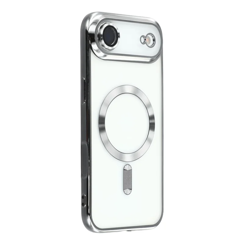 For iPhone Air Case Compatible with MagSafe Electroplated TPU Phone Cover with Lens Film - Grey