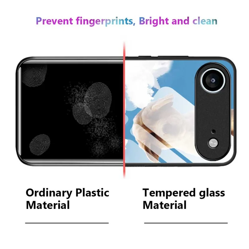 Funda de Aire para iPhone 17 con Cristal Templado y Estampado - Carcasa Antigolpes con PC y TPU - B0327