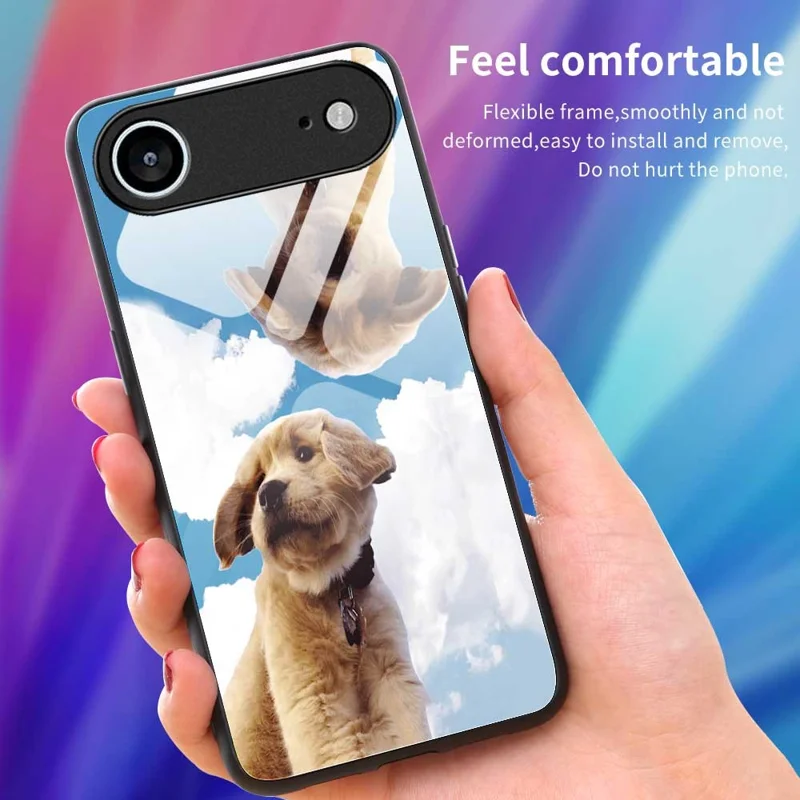 Funda de Aire para iPhone 17 con Cristal Templado y Estampado - Carcasa Antigolpes con PC y TPU - B0327