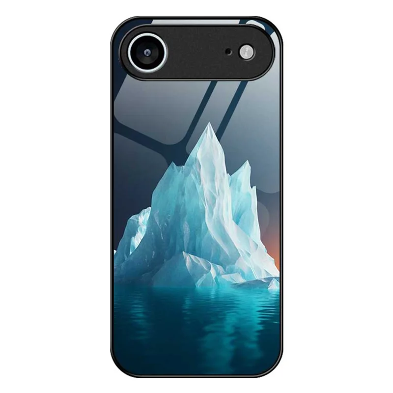 Für iPhone 17 Air Hülle PC TPU Gehärtetes Glas Muster Druck Stoßfeste Handy-Rückseite Schutzhülle - B0335