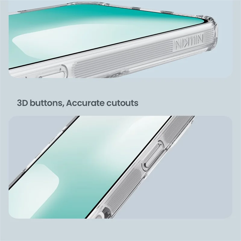 Funda NILLKIN Nature Pro para iPhone 17 Pro Compatible con MagSafe - Carcasa de TPU + PC Ultraclara - Gris