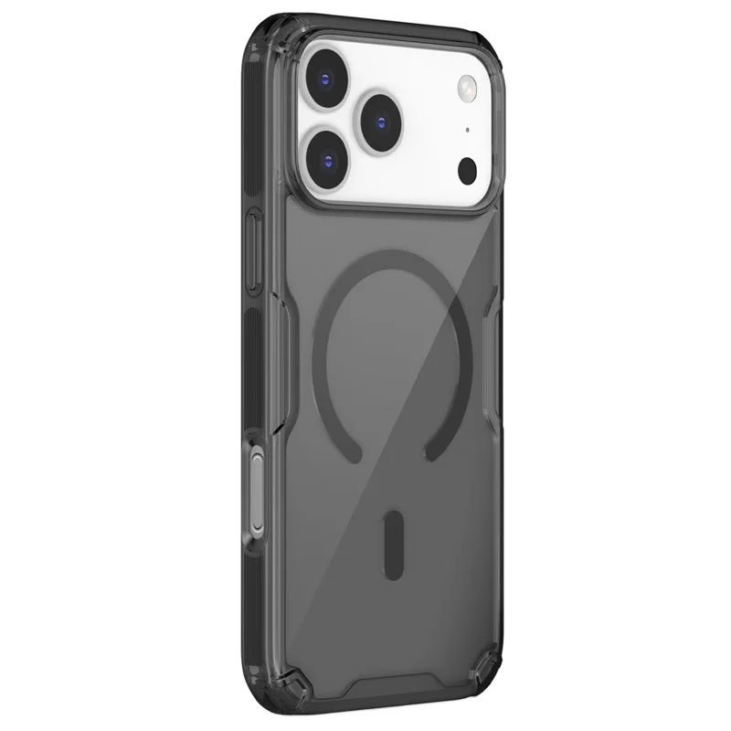 Funda NILLKIN Nature Pro para iPhone 17 Pro Compatible con MagSafe - Carcasa de TPU + PC Ultraclara - Gris