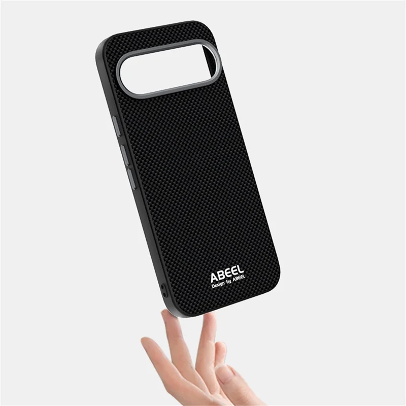 ABEEL pour Google Pixel 10 Pro / Pixel 10 Étui Compatible avec MagSafe, Coque de Téléphone en PC TPU avec Alliage d'Aluminium et Cuir - Noir