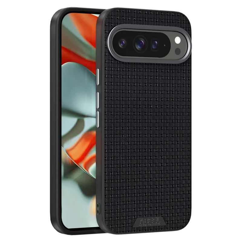 ABEEL Pour Google Pixel 10 Pro / Pixel 10 Étui Compatible avec MagSafe Couverture Arrière Texturée à Micro-Gaufrage - Noir