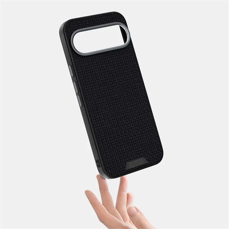ABEEL Pour Google Pixel 10 Pro / Pixel 10 Étui Compatible avec MagSafe Couverture Arrière Texturée à Micro-Gaufrage - Noir