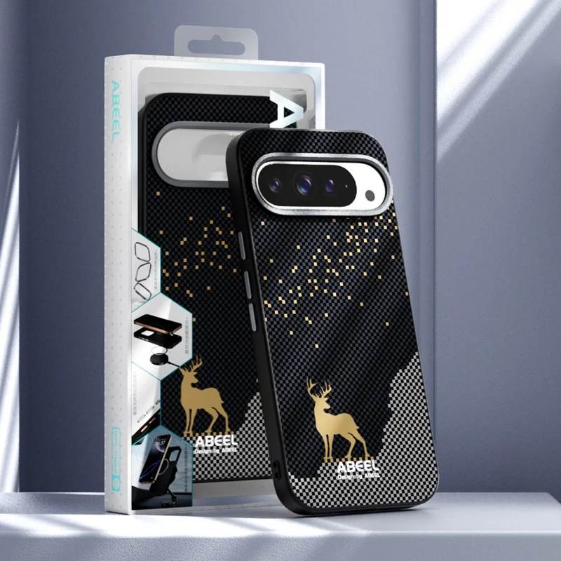 ABEEL Pour Google Pixel 10 Pro / Pixel 10 Étui Compatible avec MagSafe Ultra Mince PC TPU Coque Arrière de Téléphone - Cerf