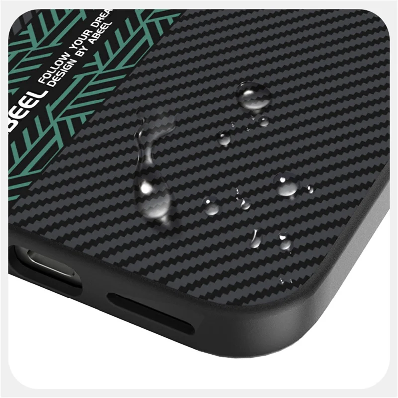 ABEEL Pour Google Pixel 10 Pro XL Étui PC + TPU + Alliage d'aluminium + Housse de téléphone en cuir PU Compatible avec MagSafe - Texture 2