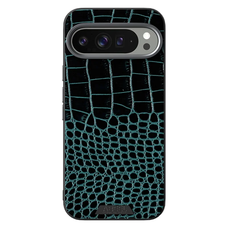 ABEEL pour étui Google Pixel 10 Pro XL Compatible avec MagSafe Texture de Crocodile Micro-Gaufrage Coque Arrière - Vert