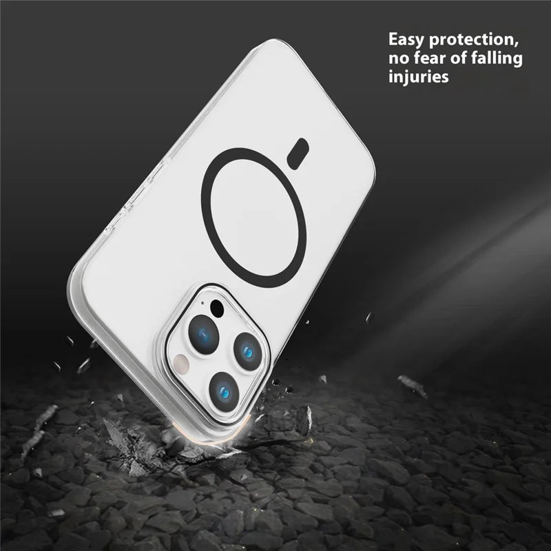 Bulk Purchasing For iPhone 16 Pro Clear Case PC Phone Cover Compatible with MagSafe - Black