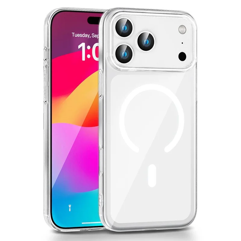 Bulk Purchasing For iPhone 17 Pro Max Clear Case PC Phone Cover Compatible with MagSafe - White