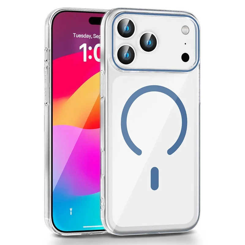 Bulk Purchasing For iPhone 17 Pro Clear Case PC Phone Cover Compatible with MagSafe - Sapphire