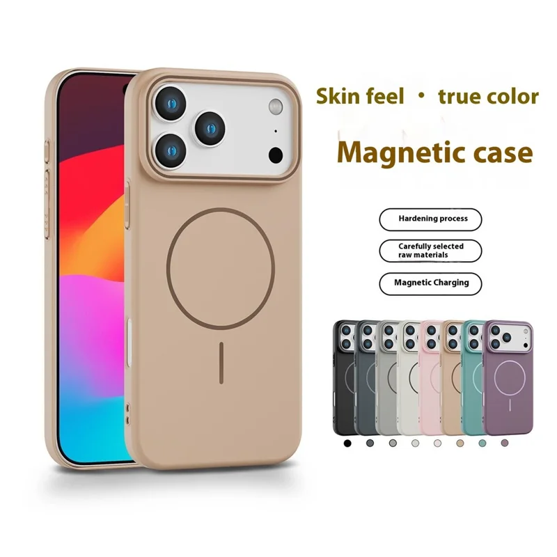Bulk Purchasing For iPhone 17 Pro Max Magnetic Case Solid Color PC Phone Cover Compatible with MagSafe - Blue
