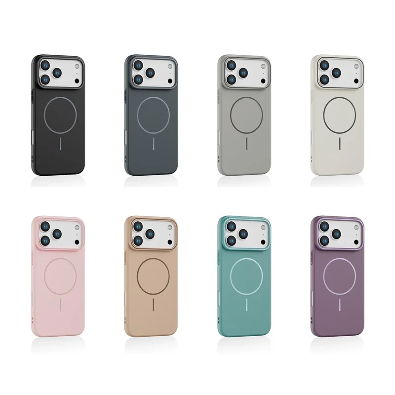 Bulk Purchasing For iPhone 17 Pro Max Magnetic Case Solid Color PC Phone Cover Compatible with MagSafe - Blue