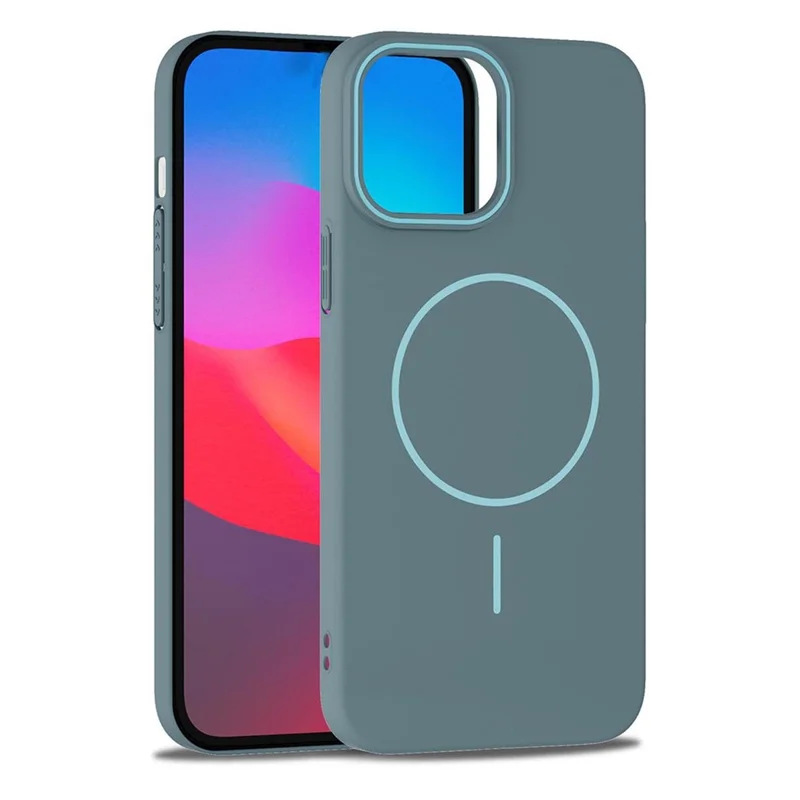 Bulk Purchasing For iPhone 15 Pro Max Magnetic Case Solid Color PC Phone Cover Compatible with MagSafe - Blue