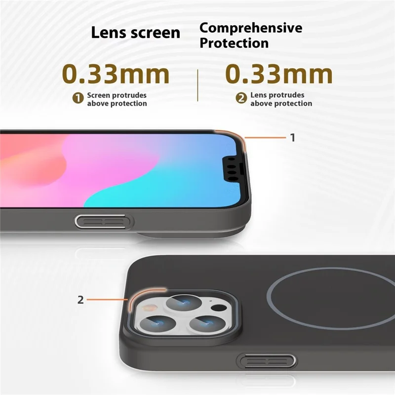 Bulk Purchasing For iPhone 15 Pro Magnetic Case Solid Color PC Phone Cover Compatible with MagSafe - Blue