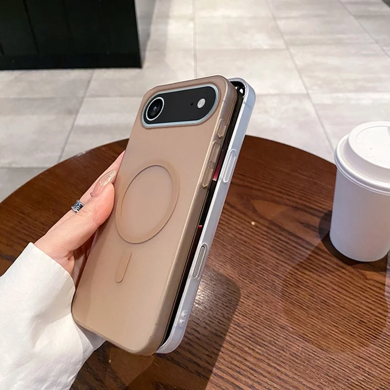 Funda de Aire para iPhone 17 Compatible con MagSafe con Cortes Precisos, Carcasa de PC Mate para Teléfono - Morado Transparente