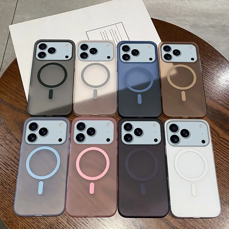 For iPhone 17 Pro Max Case Compatible with MagSafe Precise Cutouts Matte PC Phone Cover - Desert Gold