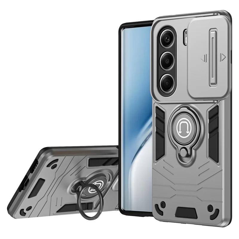 Funda TECNO Camon 40 Pro 4G con Soporte Deslizante Camshield - Carcasa Rígida + TPU - Color Gris