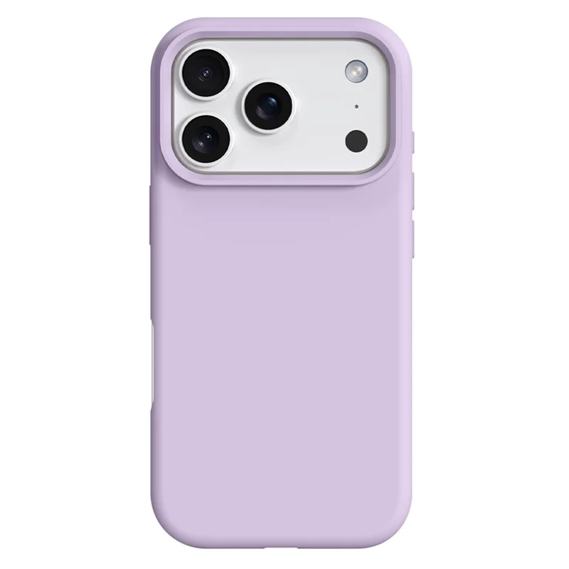 Capa para iPhone 17 Pro Compatível com MagSafe Pele-amigável Silicone Líquido + Capa de Telefone PC - Roxo Claro