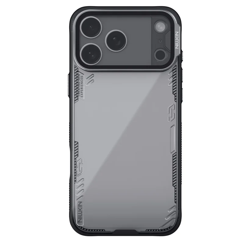 Funda NILLKIN Iceblade Prop para iPhone 17 Pro Max con Tapa de Lente Transparente y Soporte Plegable, Carcasa Híbrida de PC y TPU