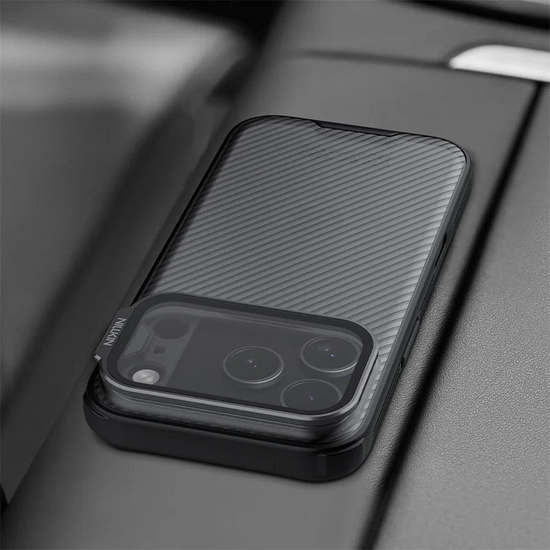 Capa NILLKIN CamShield Prop Series para iPhone 17 Pro com Tampa de Lente Transparente em TPU e PC