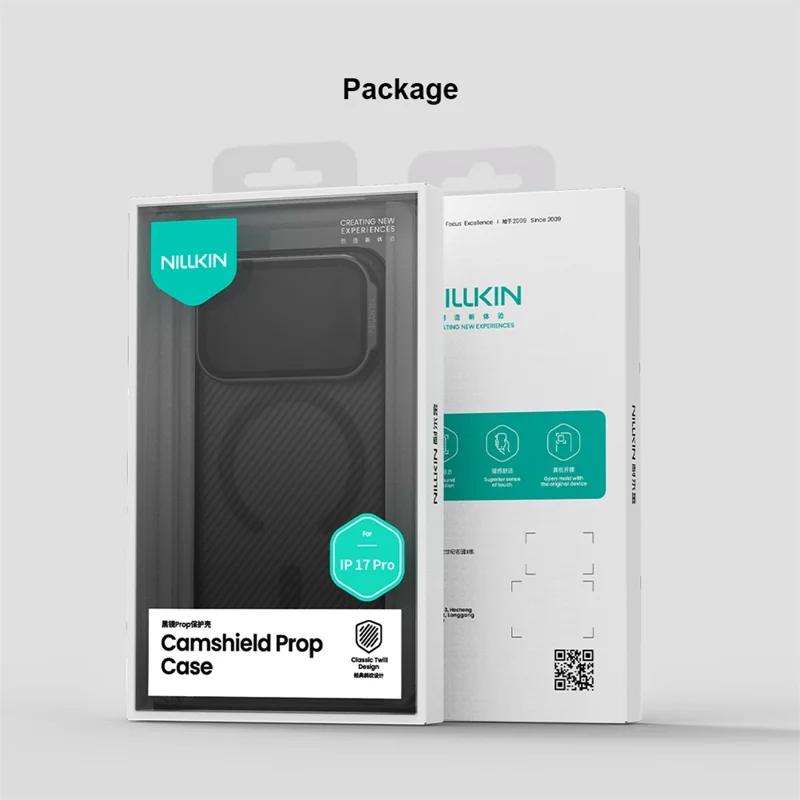 Capa NILLKIN CamShield Prop Series para iPhone 17 Pro com Tampa de Lente Transparente em TPU e PC